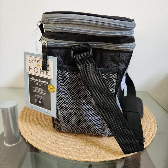 Complete Home 12 Can Insulated Collapsible Cooler Bag - Picture 3 of 8